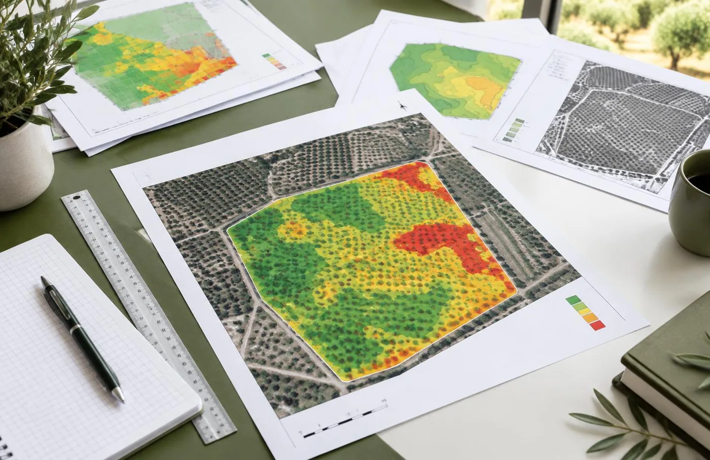 Vista de ejemplo de un informe agronómico